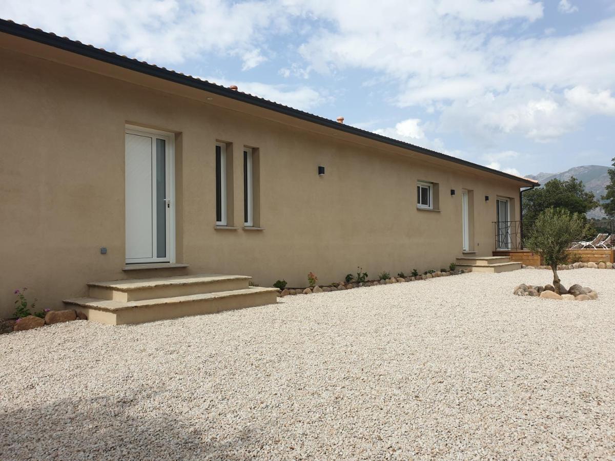 Domaine U Filanciu, Maison Ghjulia avec piscine - Centre Corse Moltifao Exterior foto